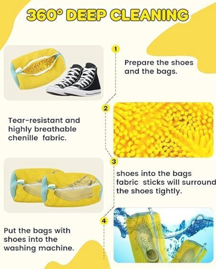 Shoe Washing Machine Bag – 360° Deep Clean