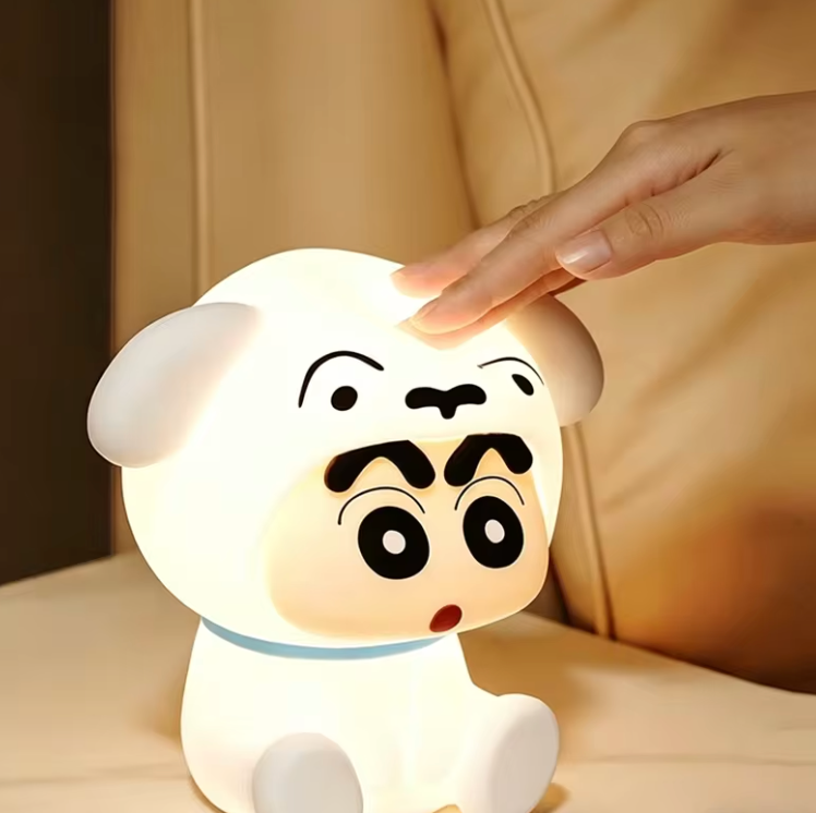 Stitch + Shinchan + Panda Night Lamp Combo – 3 Pc Set